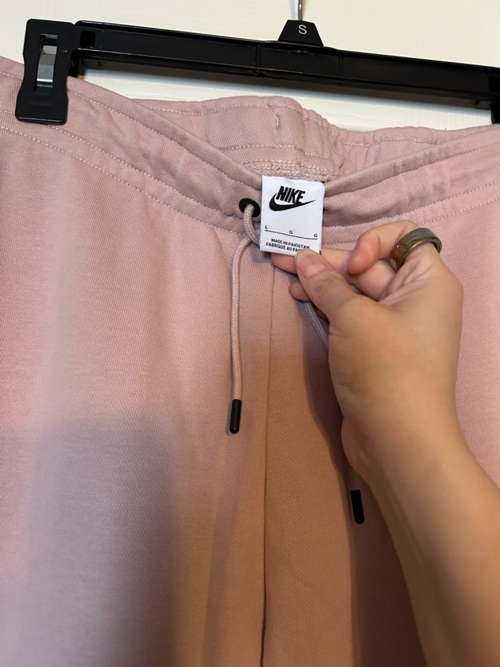 Nike Dusty Rose Sweatpants with Drawstring - Picture 2 of 2